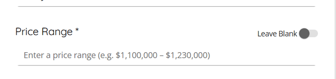 Price Range