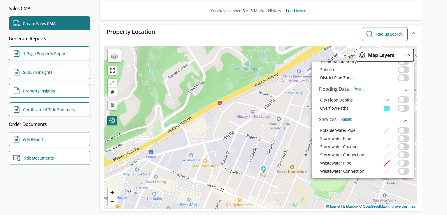 Services Map Layers